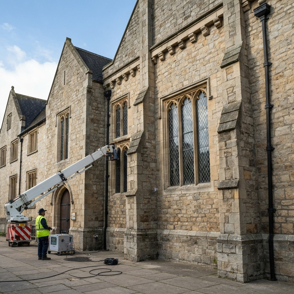 Heritage building specialized leak inspection